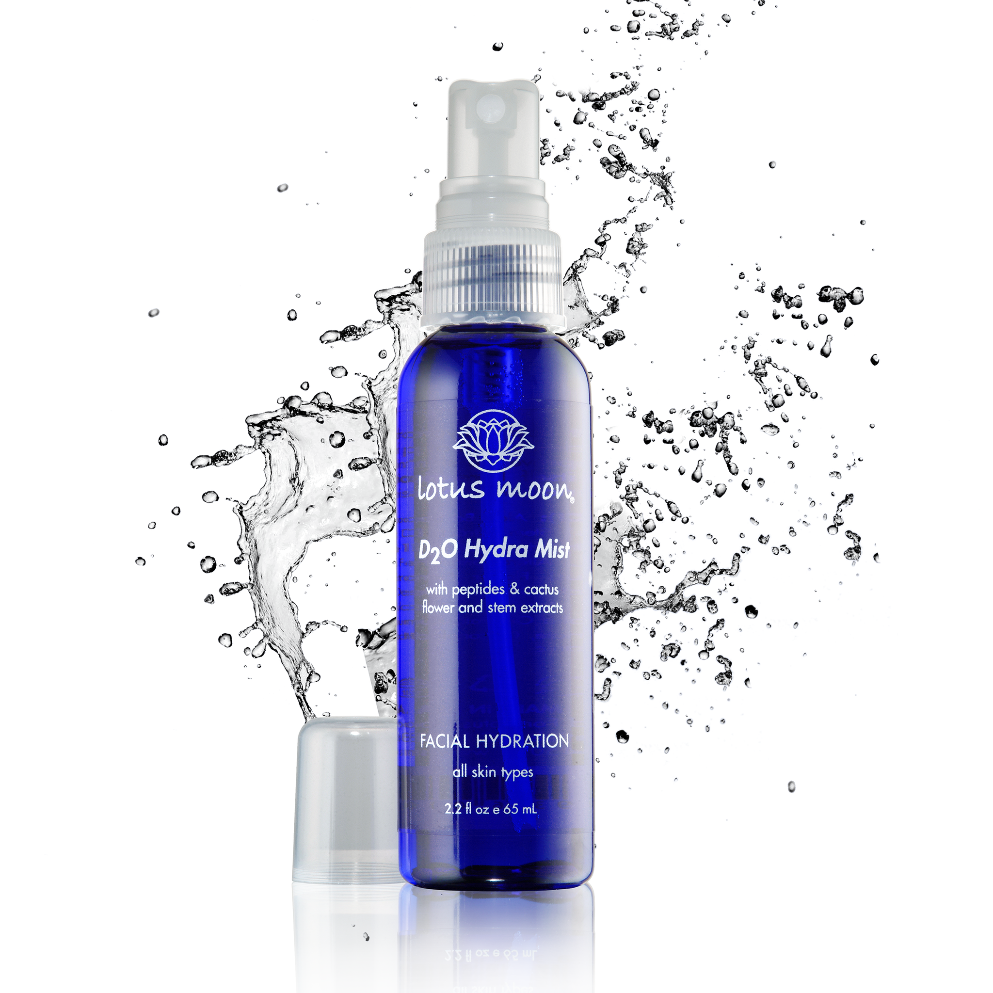 revitalize a dry and dehydrated complexion throughout the day with Lotus Moon's Hydrating Mist. D20 Heavy Water