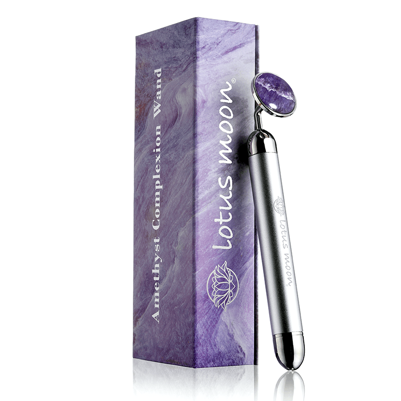 Amethyst Vibrating Complexion Wand - The stimulation of the skin results in improved circulation, which ultimately helps produce collagen and elastin